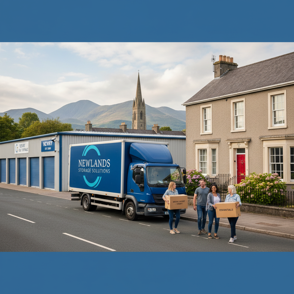 Illustration for the Find My Storage article: Moving House in Newry: Local Tips and Essential Guide for 2026