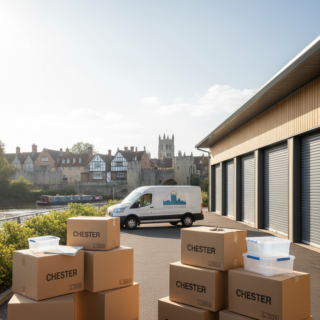 Illustration for the Find My Storage article: Moving House in Chester 2026: Local Tips & Essential Guide for a Smooth Relocation