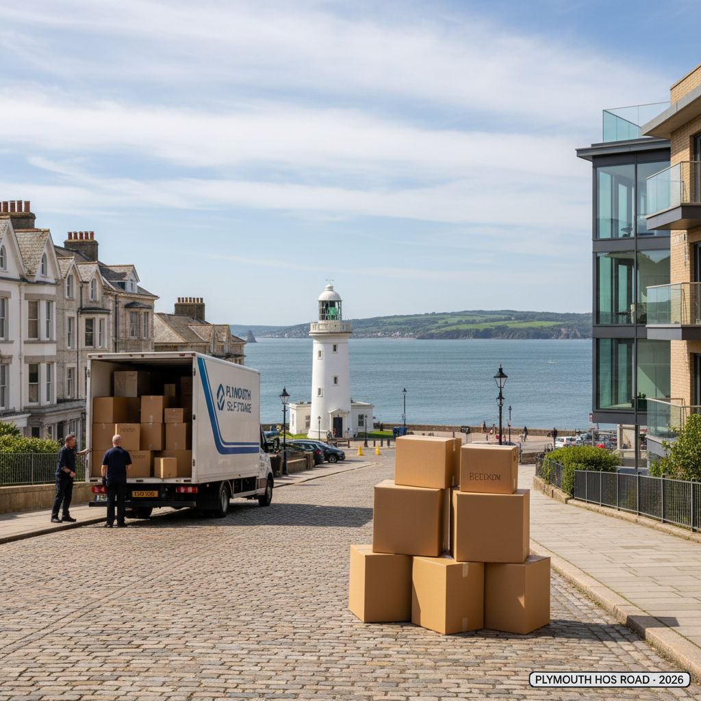 Illustration for the Find My Storage article: Moving House in Plymouth 2026: Local Tips and Essential Guide