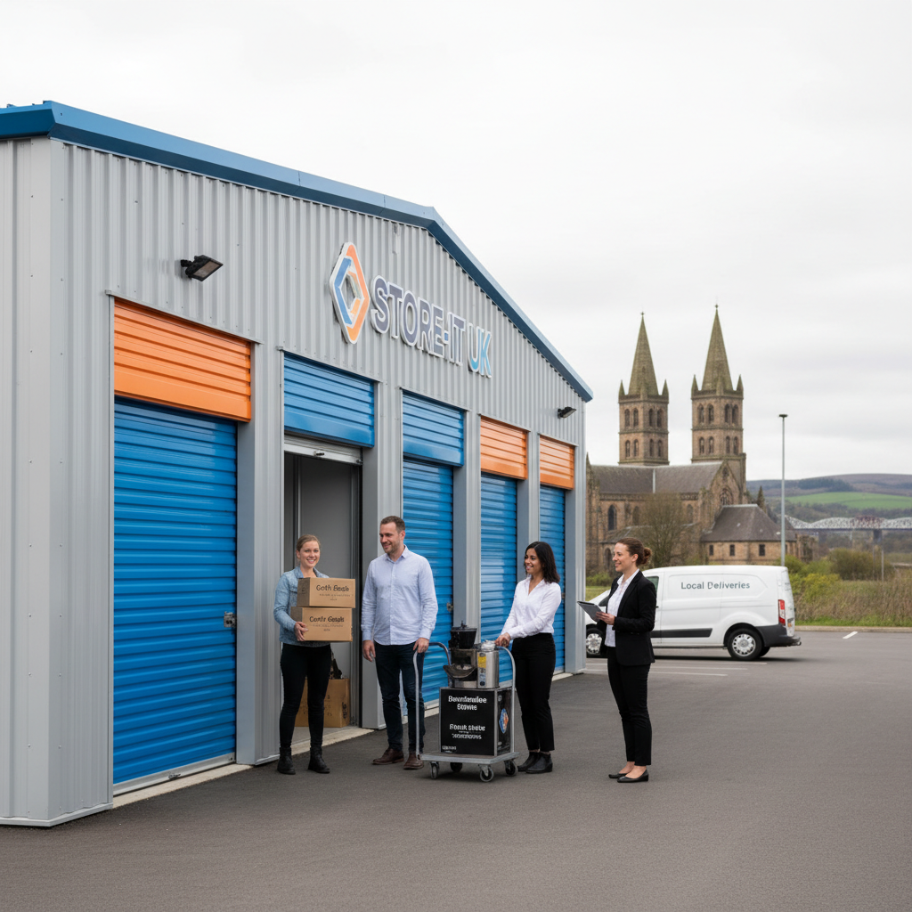 Illustration for the Find My Storage article: Small Business Storage Solutions in Dunfermline: Tips for Local Entrepreneurs
