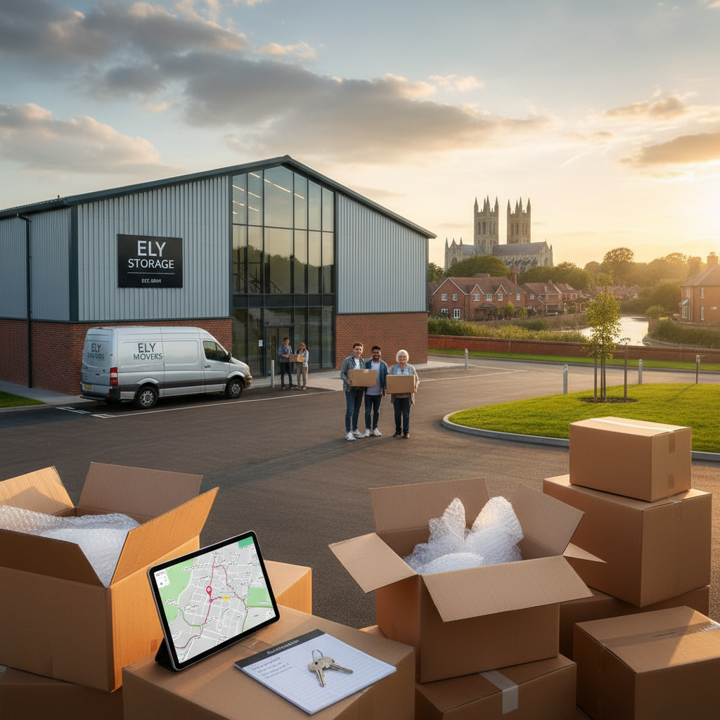 Illustration for the Find My Storage article: Your Complete Guide to Moving House in Ely - Local Tips for 2026