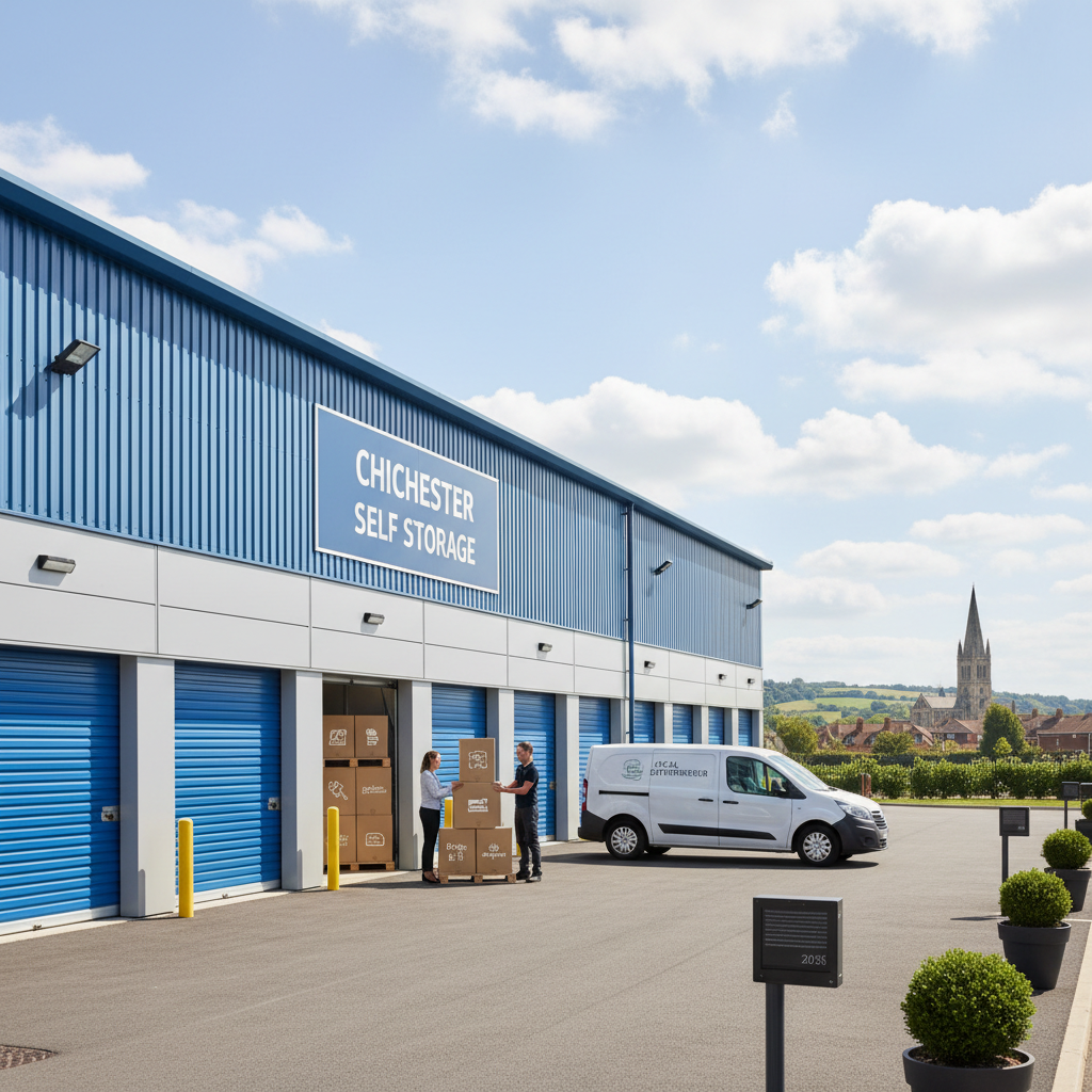 Illustration for the Find My Storage article: Small Business Storage Solutions in Chichester: A Local Entrepreneur's Guide 2026