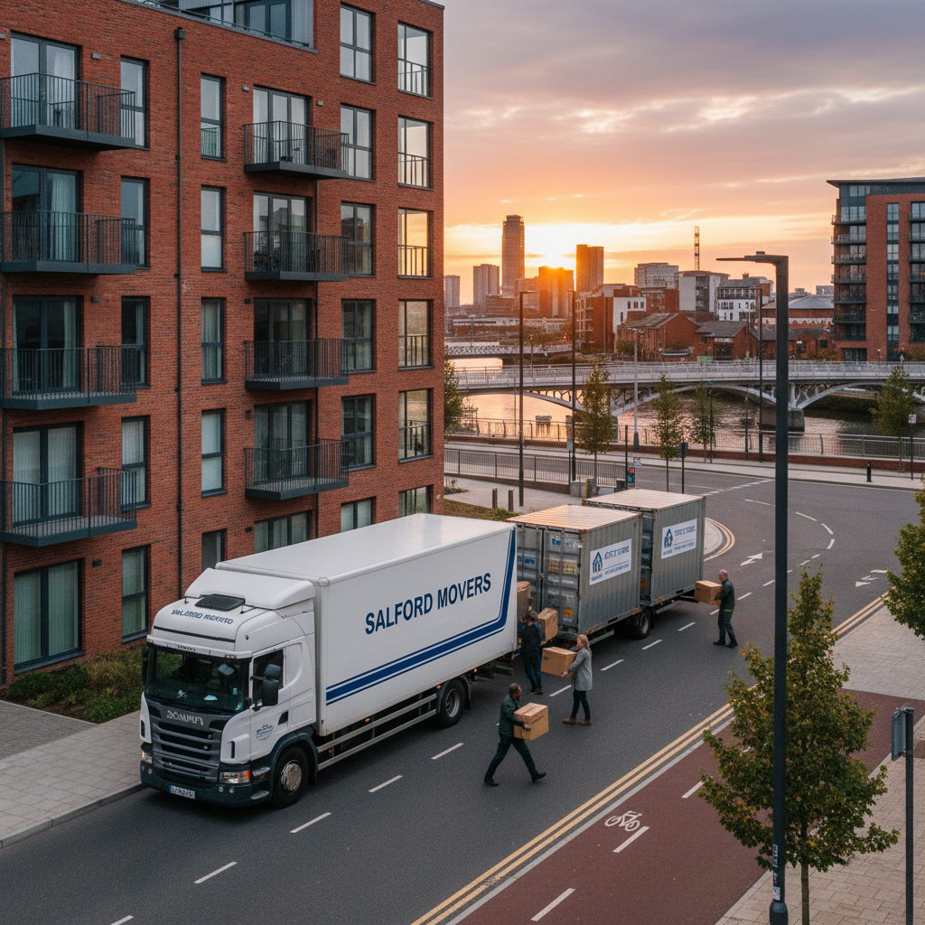 Illustration for the Find My Storage article: Moving House in Salford 2026: Local Tips & Essential Guide